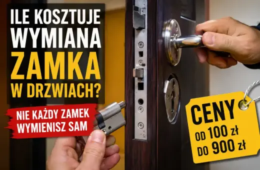 Ile kosztuje wymiana zamka w drzwiach? Ceny od 100 do 900 zł. Nie każdy zamek wymienisz sam.